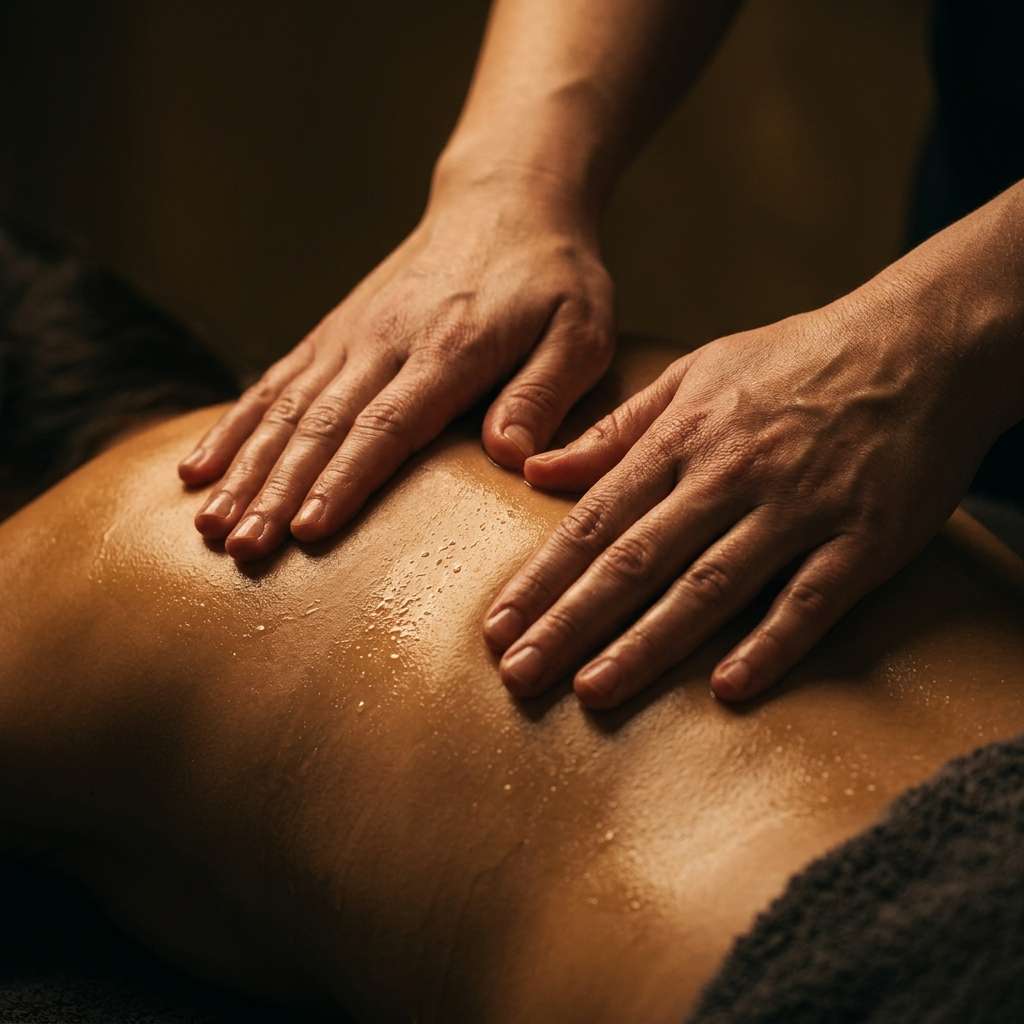 Private massage room at Grand Central Thai Spa